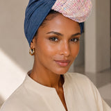 Denim Tweed-Turban