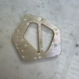 Plastic White Pentagon