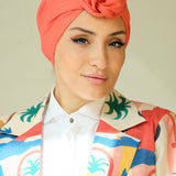 Zahra Pink Orange-Turban
