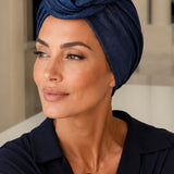 Akila Navy Blue-Turban