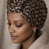 Purple Gold Turban