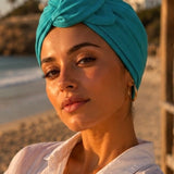 Cheryl Caribbean Blue Turban