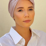Shimmer Rose Pale-Turban