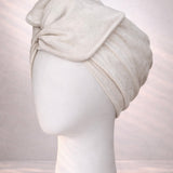 Suede Off White Turban