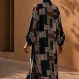 Reversible Patchwork Navy Cardigan & Matching Twisthead