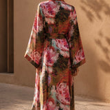 Floral Abaya Kimono Dress &amp; Matching Twisthead®